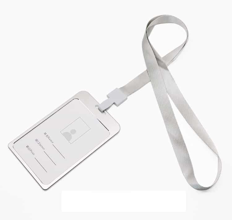 Silver Aluminium card holder