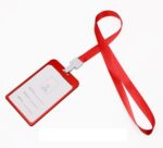 red Aluminium card holder